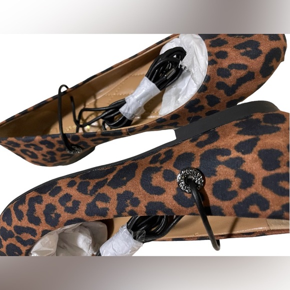 🐆New! Jessica Simpson Bingley Lace-Up Flats - Picture 7 of 8